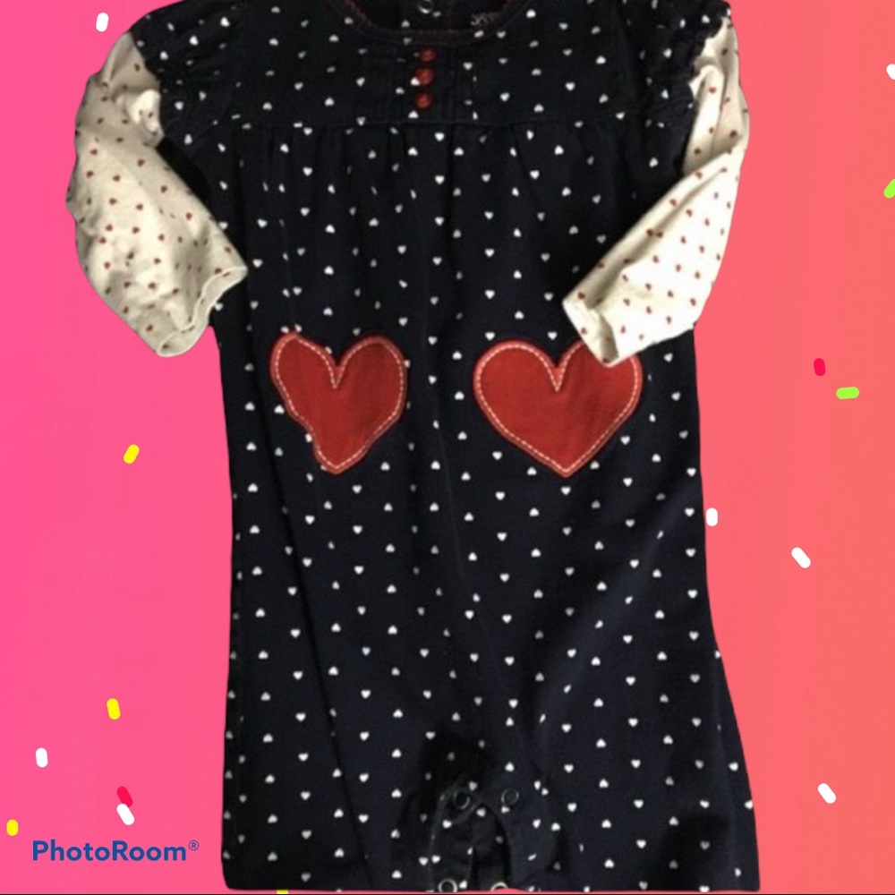 Polkadot ♥️ Hearts  Carter’s Baby Romper